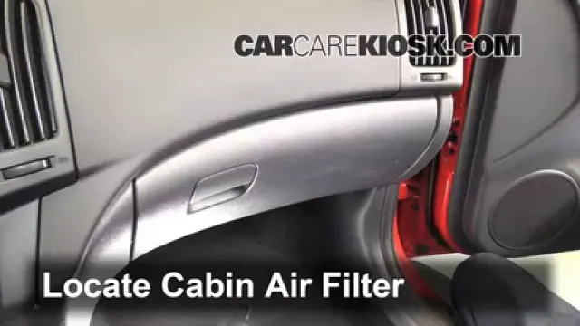 2011 Hyundai Elantra Touring GLS 2.0L 4 Cyl. Filtre à air (intérieur) Changement